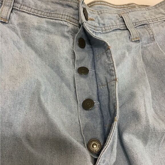 Dockers Vintage High Waisted Denim Shorts Size 12 - Picture 7 of 10